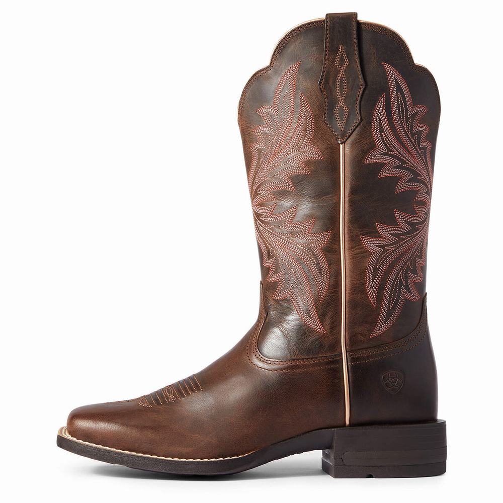 Brown Ariat West Bound Women's Western Boots | GEKJ18329