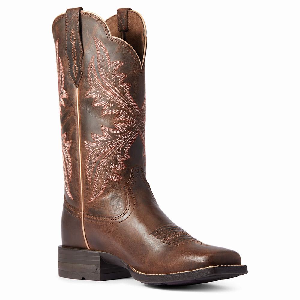 Brown Ariat West Bound Women's Western Boots | GEKJ18329