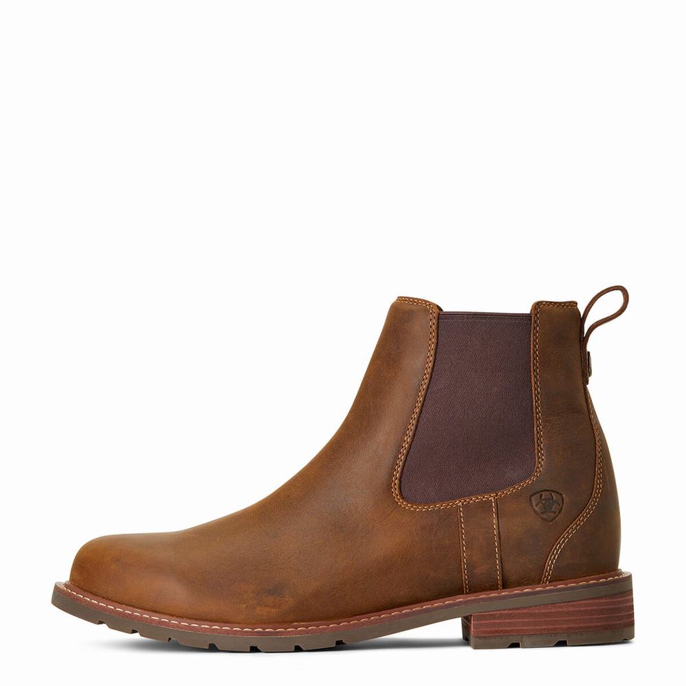 Brown Ariat Wexford Waterproof Men's Waterproof Boots | RIXV63914