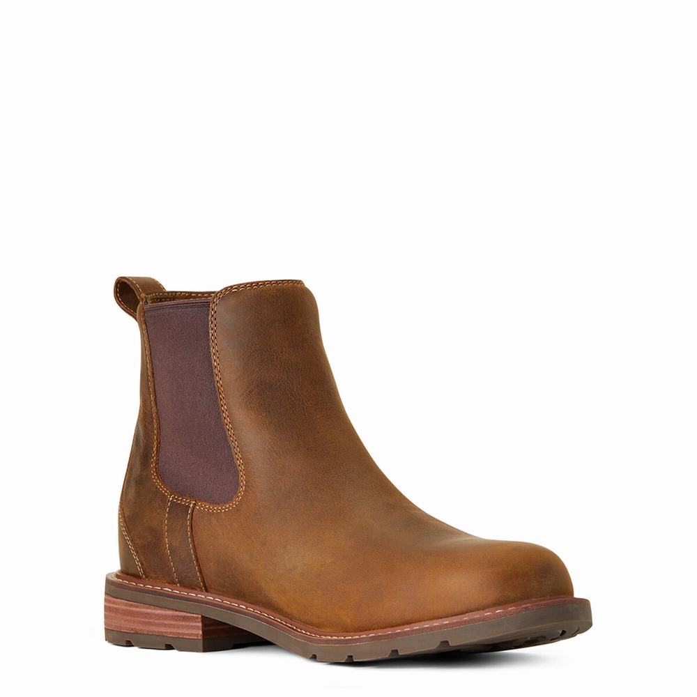 Brown Ariat Wexford Waterproof Men's Waterproof Boots | RIXV63914