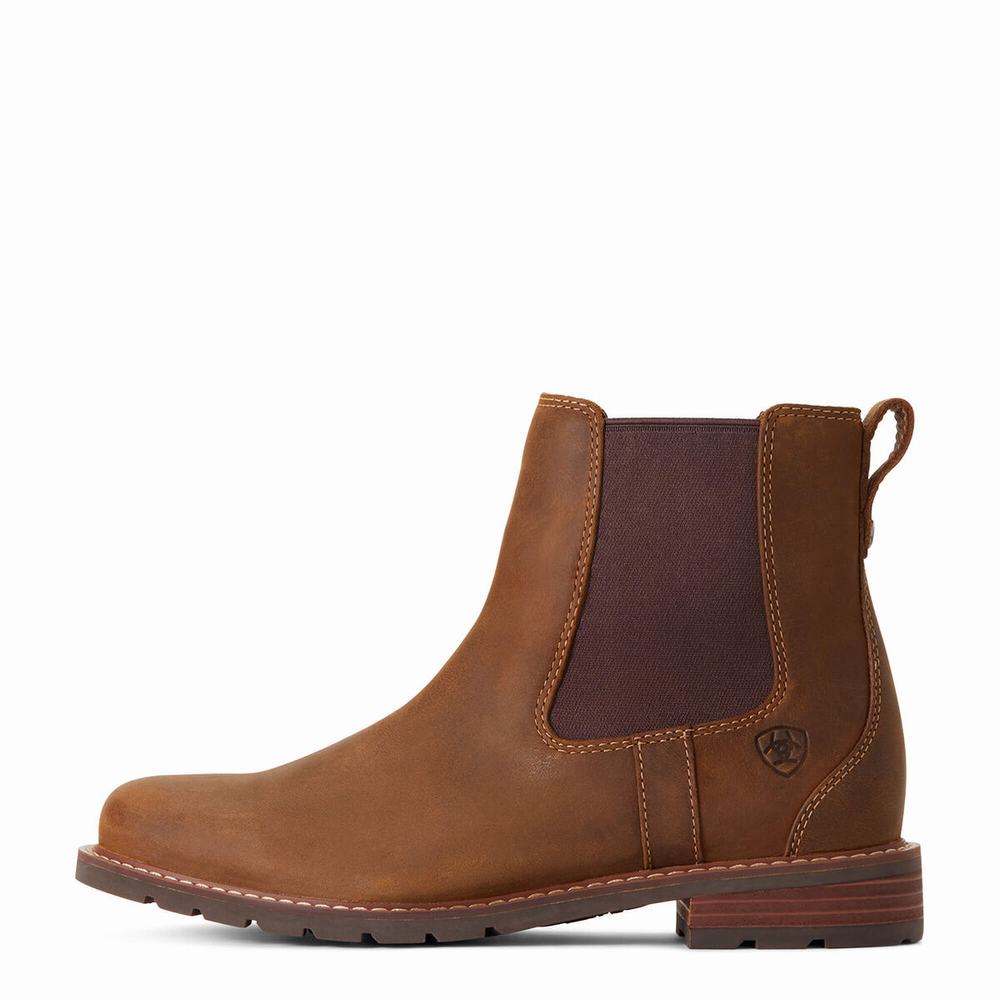 Brown Ariat Wexford Waterproof Women's Booties | JCVT65380