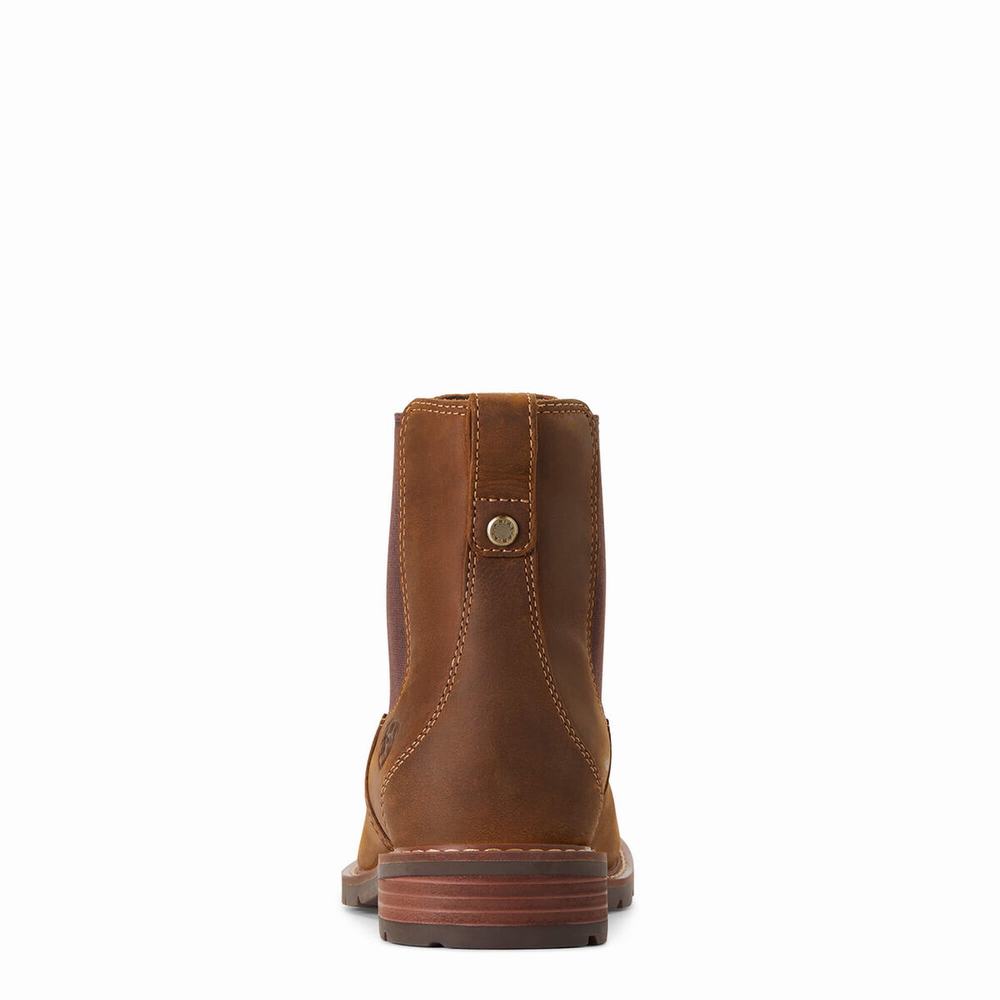 Brown Ariat Wexford Waterproof Women's Booties | JCVT65380