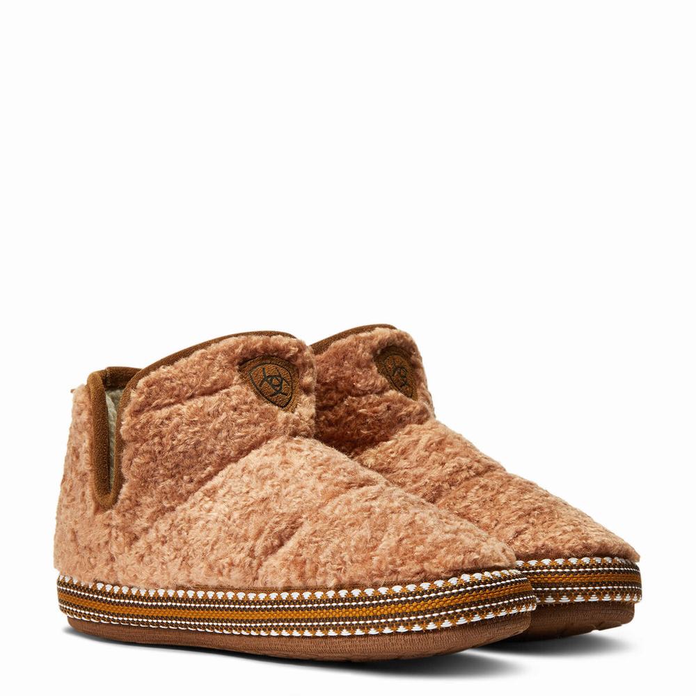 Brown Ariat Women's Slippers | SJBP58614