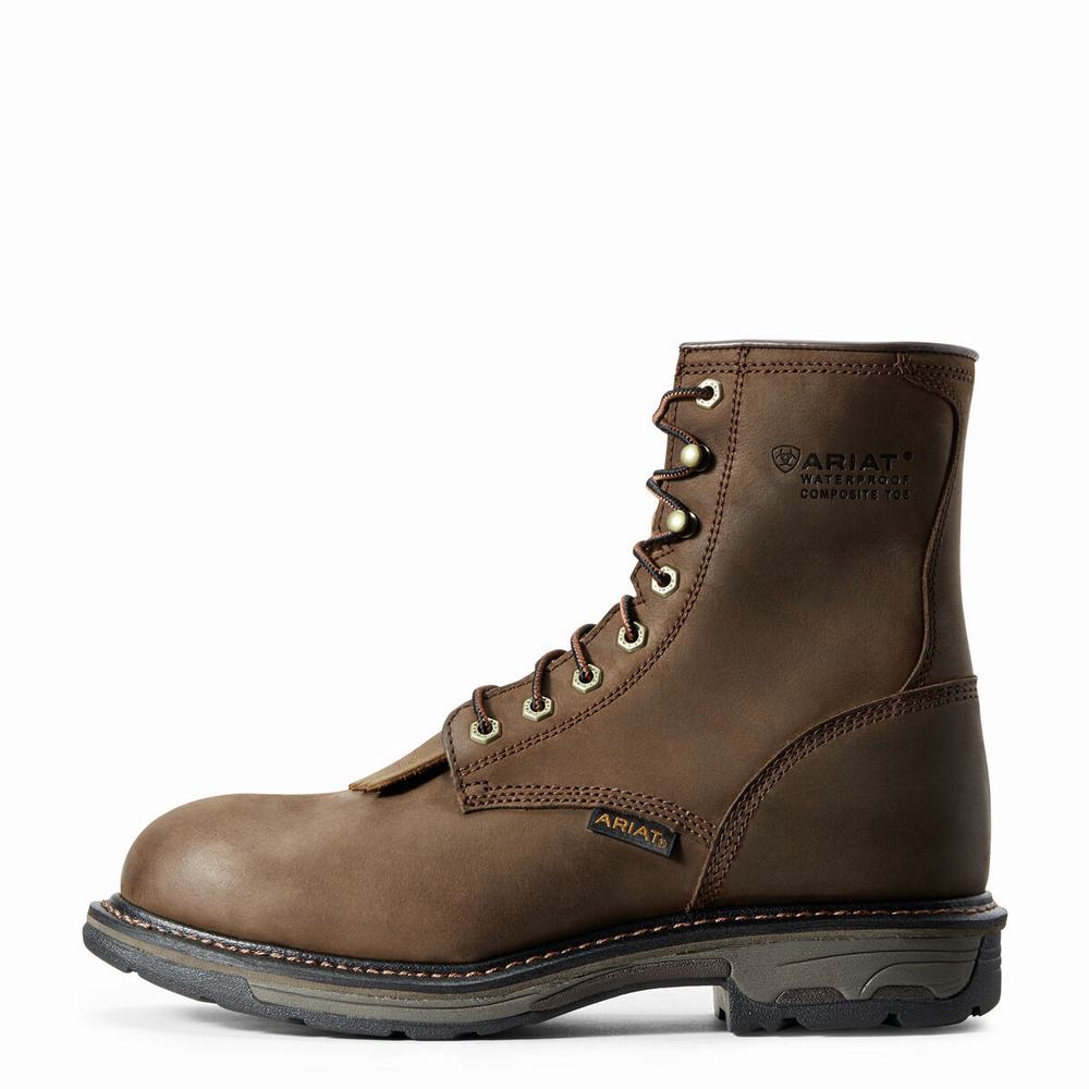 Brown Ariat WorkHog 8