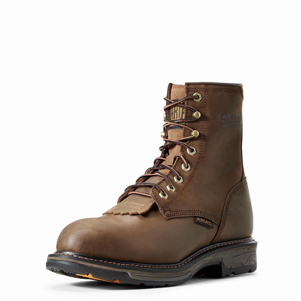 Brown Ariat WorkHog 8\