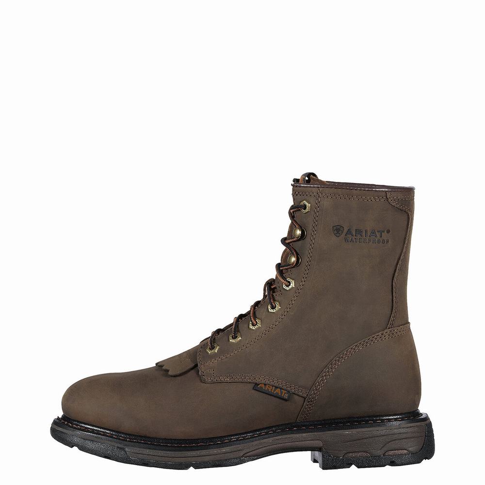 Brown Ariat WorkHog 8