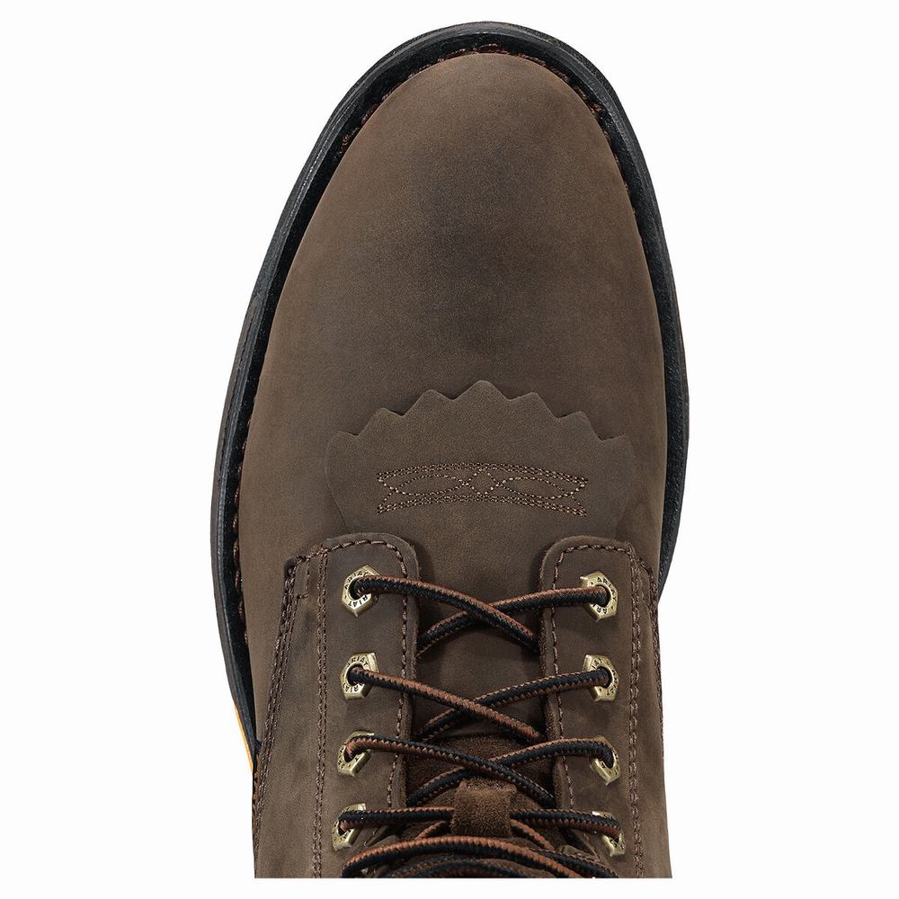 Brown Ariat WorkHog 8