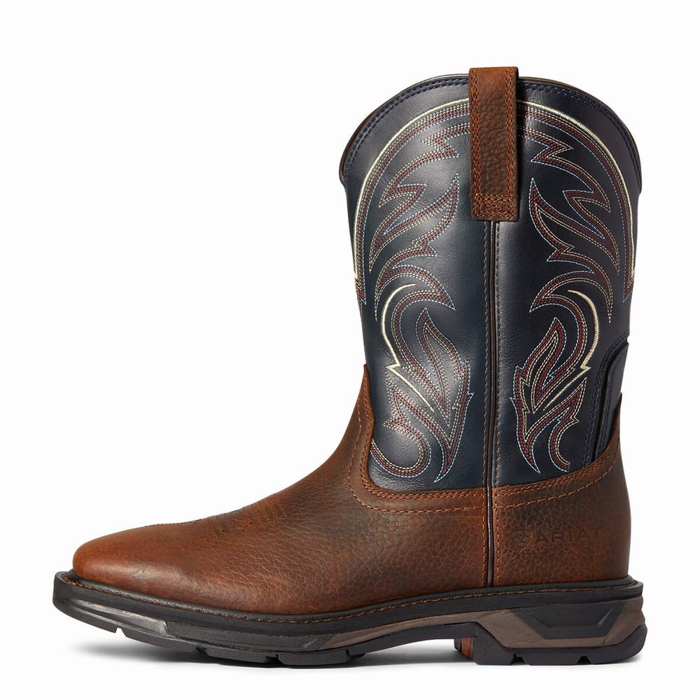 Brown Ariat WorkHog XT Cottonwood Men's Work Boots | SLVJ40289