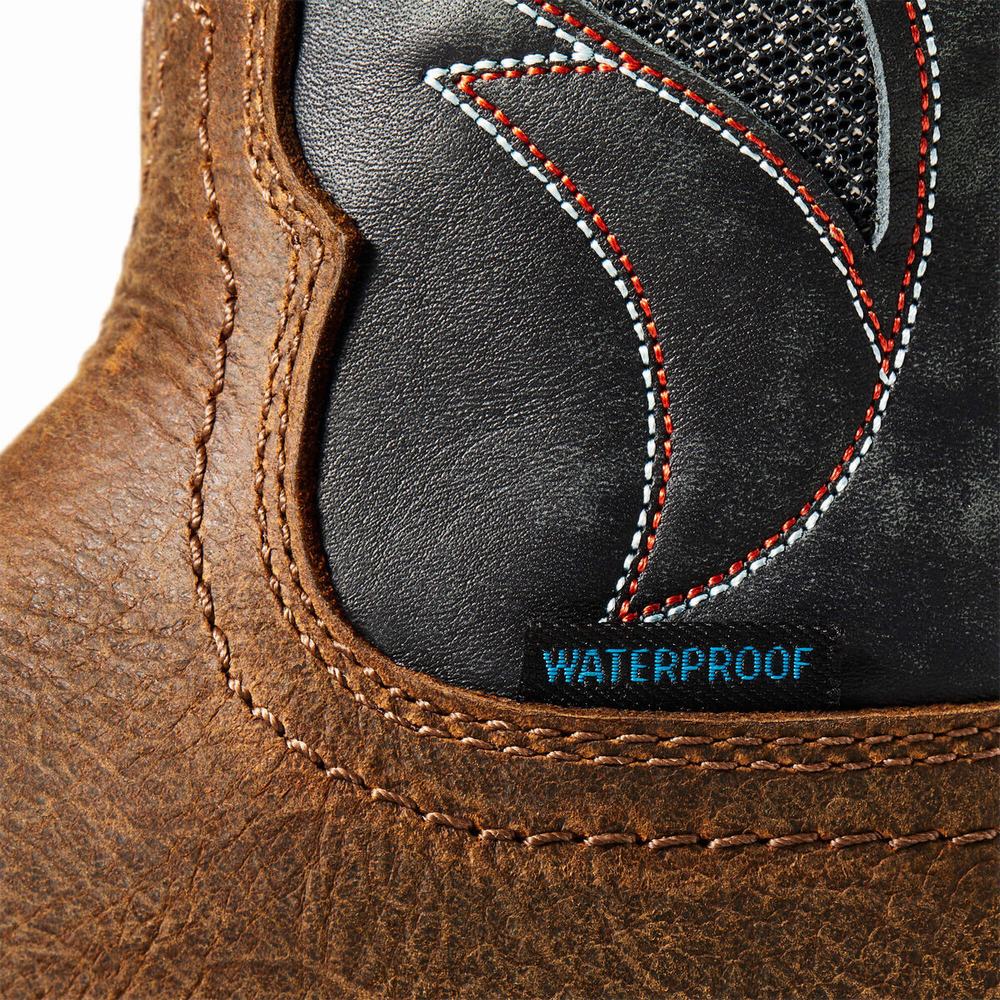 Brown Ariat WorkHog XT VentTEK Waterproof Men's Waterproof Boots | SQNP73052