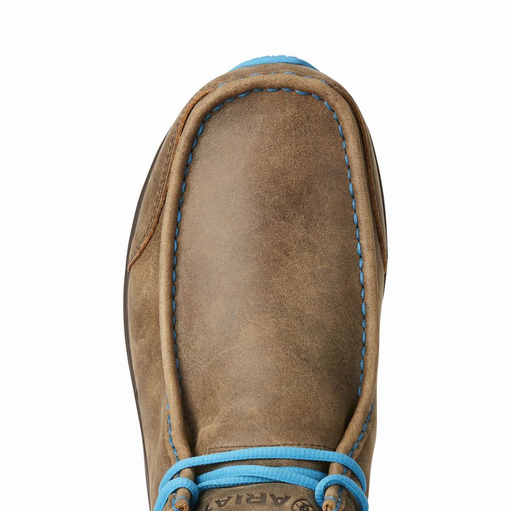 Brown Blue Ariat Spitfire Men's Sneakers | DNGW48920