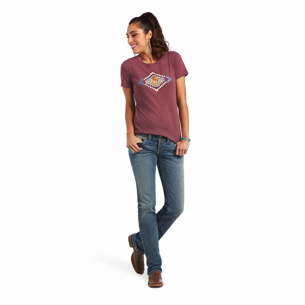 Burgundy Ariat Sol Women's Tops | LKSQ80467