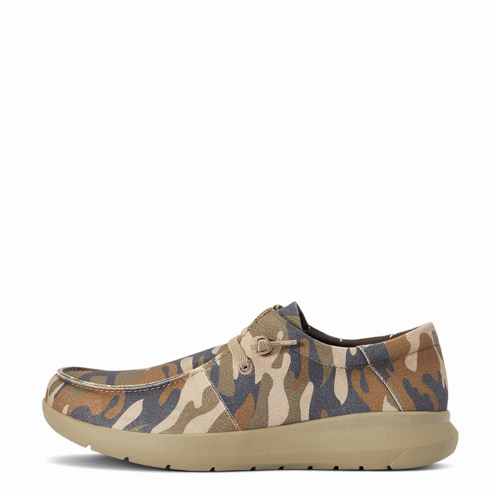 Camo Ariat Hilo Stretch Lace Men's Sneakers | XZTA28379