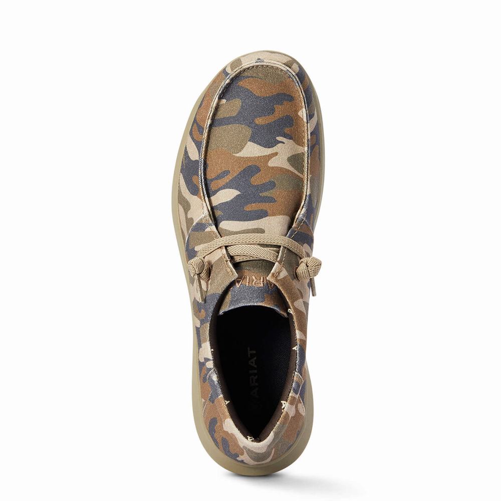 Camo Ariat Hilo Stretch Lace Men's Sneakers | XZTA28379