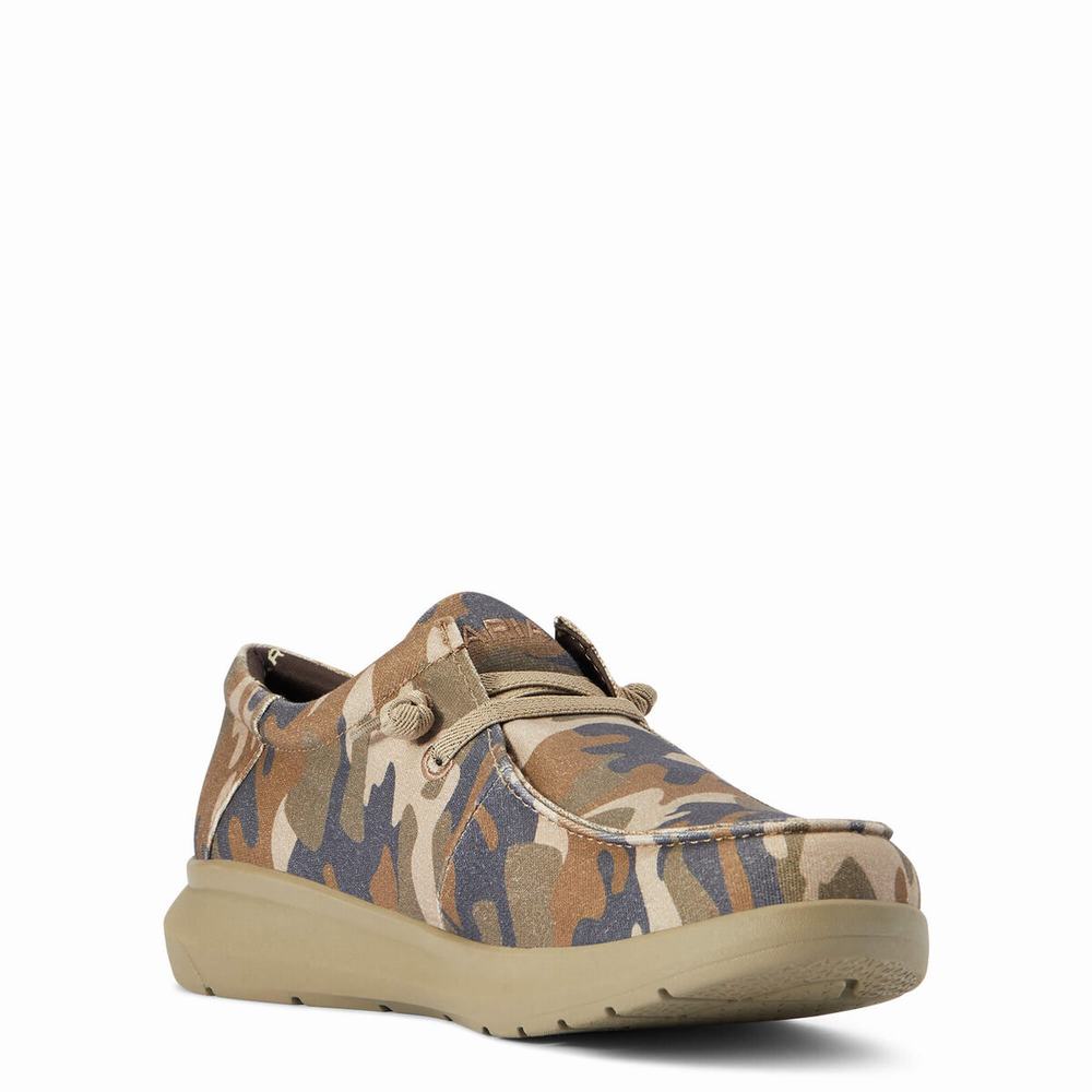 Camo Ariat Hilo Stretch Lace Men's Sneakers | XZTA28379