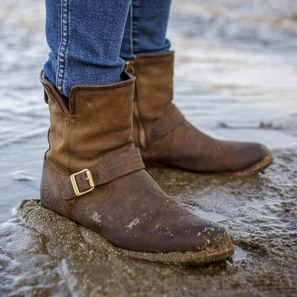 Chocolate Ariat Savannah Waterproof Women's Booties | HEJF50496