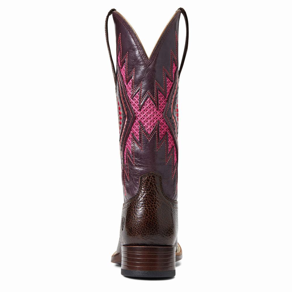 Chocolate Ariat Sienna VentTek 360 Women's Western Boots | BDYJ20754