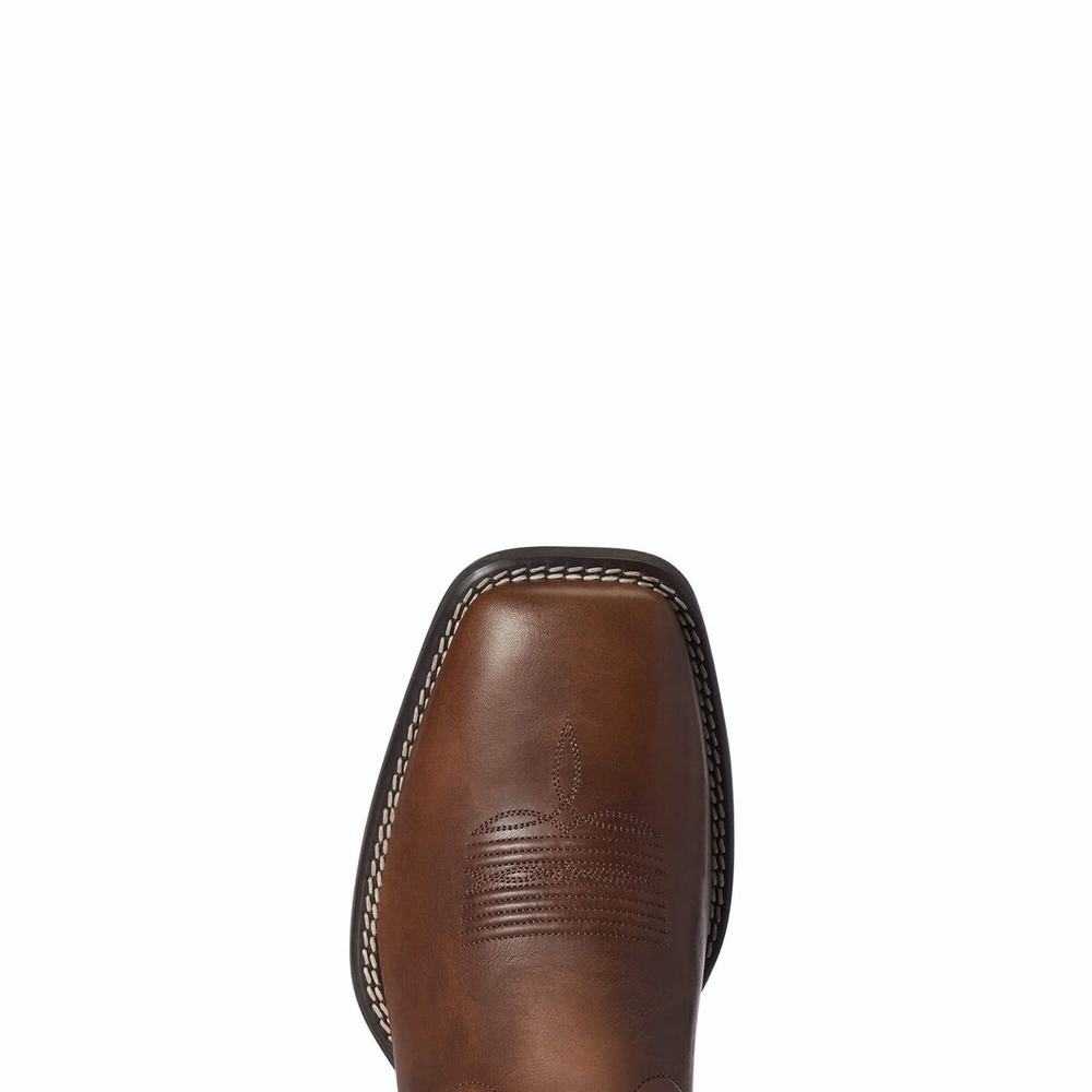 Chocolate Ariat Sport Orgullo Mexicano Men's Western Boots | EBWZ54173