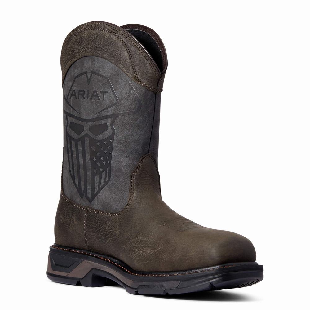 Coffee Ariat WorkHog XT Incognito Carbon Toe Men's Work Boots | AENY74209