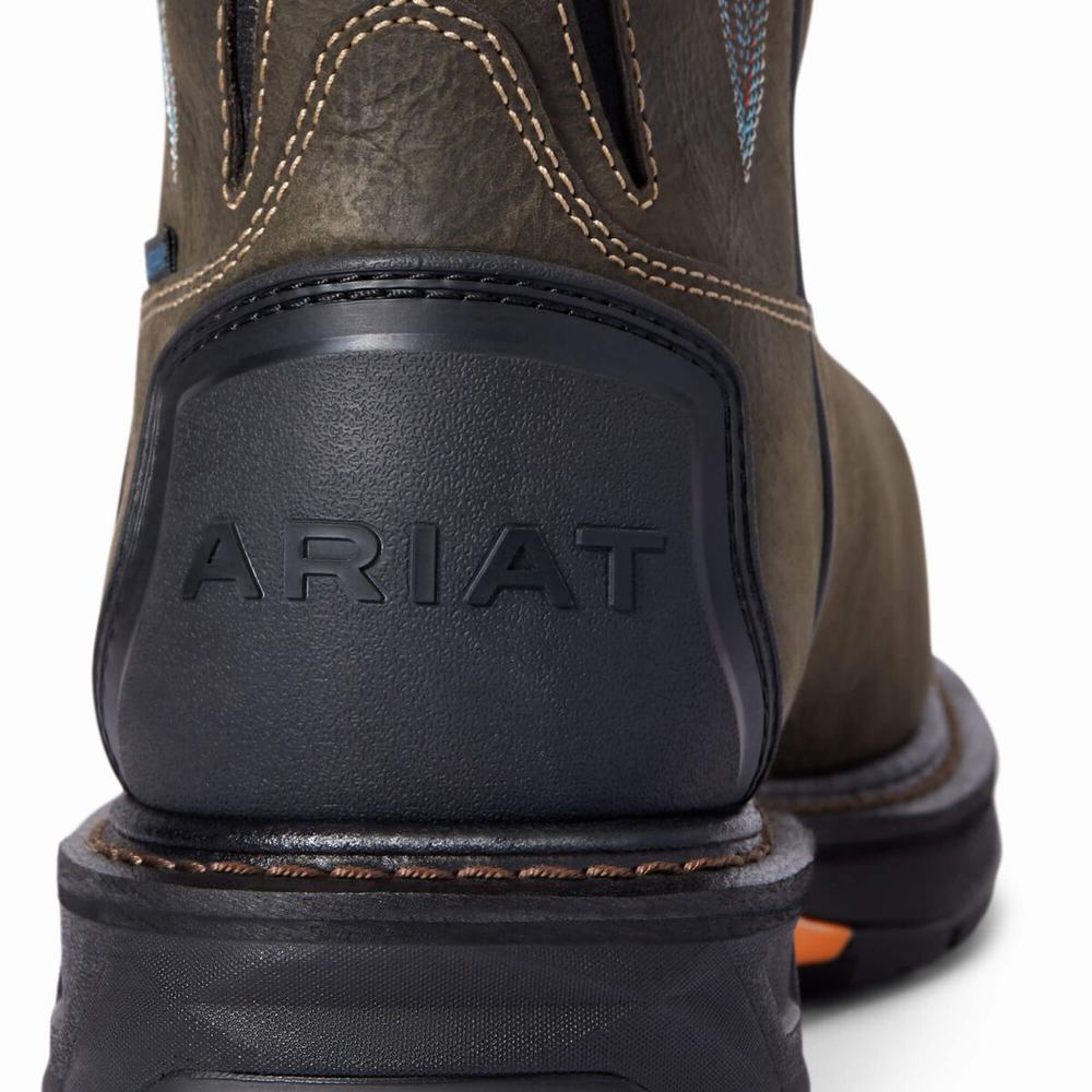 Coffee Ariat WorkHog XT Tumbleweed Waterproof Carbon Toe Men's Waterproof Boots | TABH13259