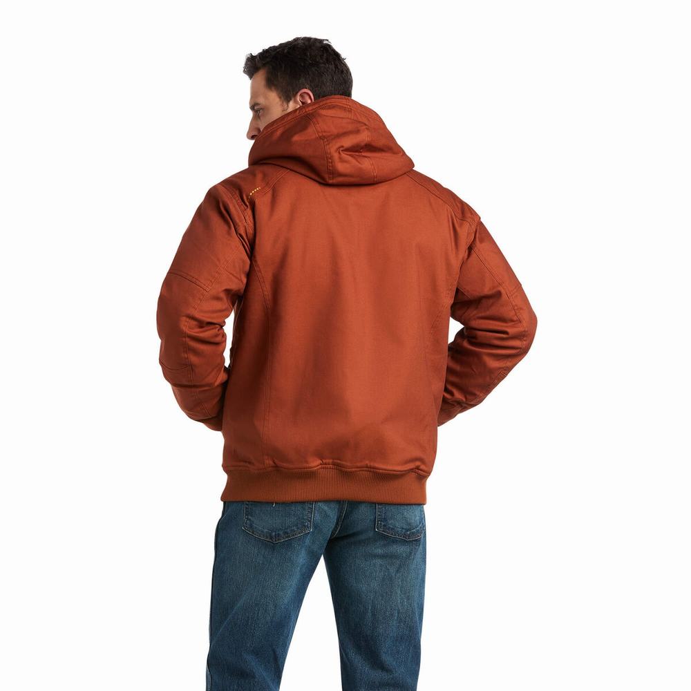 Copper Ariat Rebar DuraCanvas Men's Jackets | ARCU69238