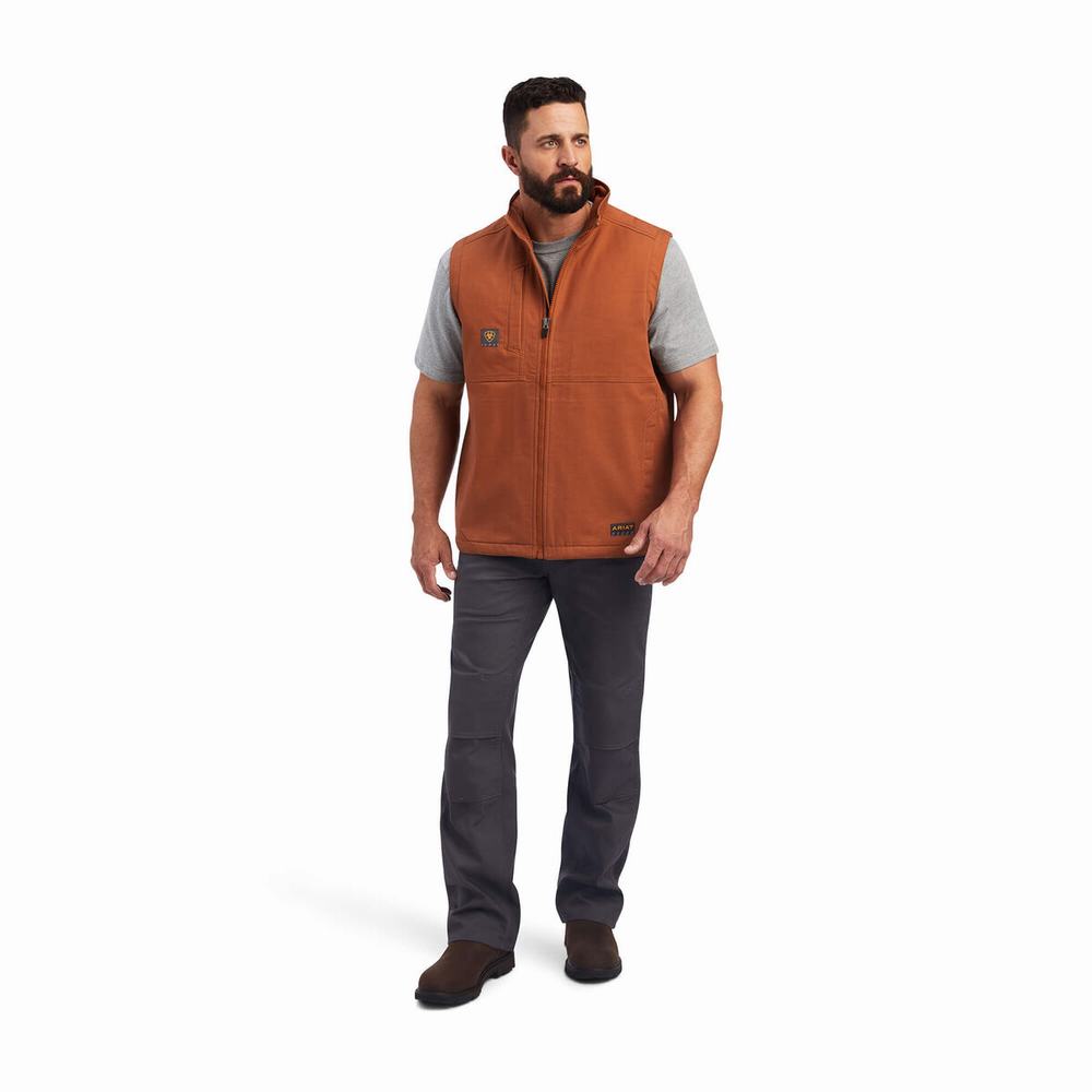 Copper Ariat Rebar DuraCanvas Men's Jackets | ZSXL57281