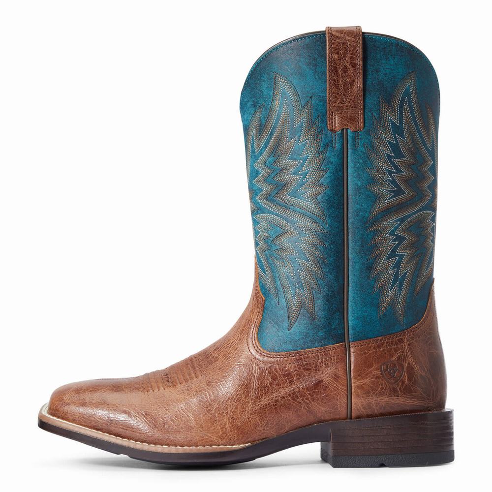 Dark Brown Ariat Valor Ultra Men's Western Boots | AYMK94280