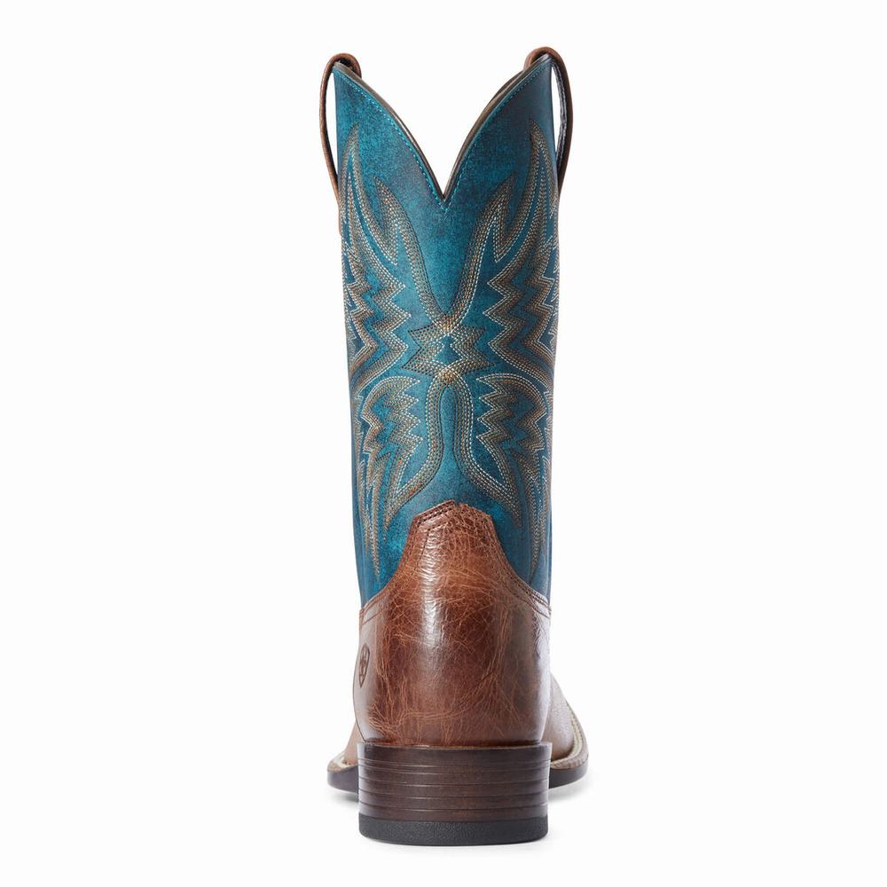 Dark Brown Ariat Valor Ultra Men's Western Boots | AYMK94280