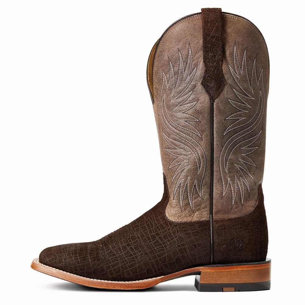 Dark Coffee Ariat Circuit Rockridge Men's Western Boots | MCQI03614