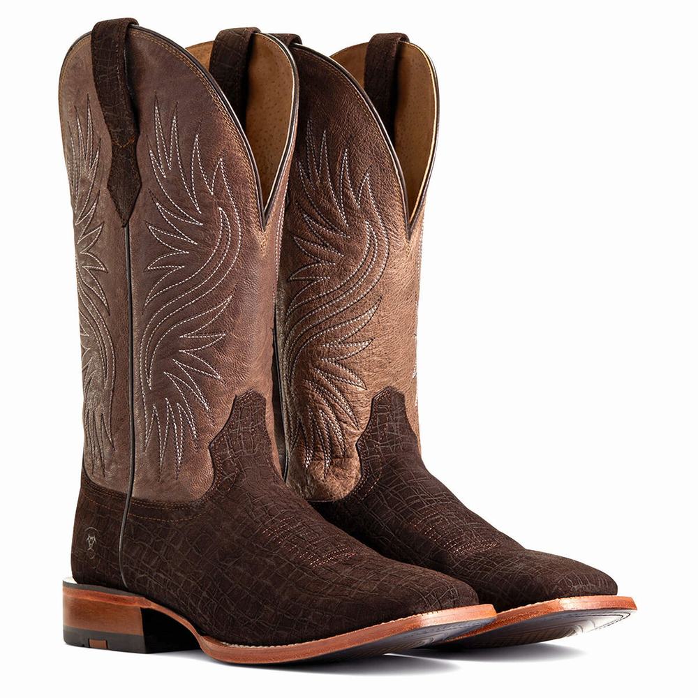 Dark Coffee Ariat Circuit Rockridge Men's Western Boots | MCQI03614