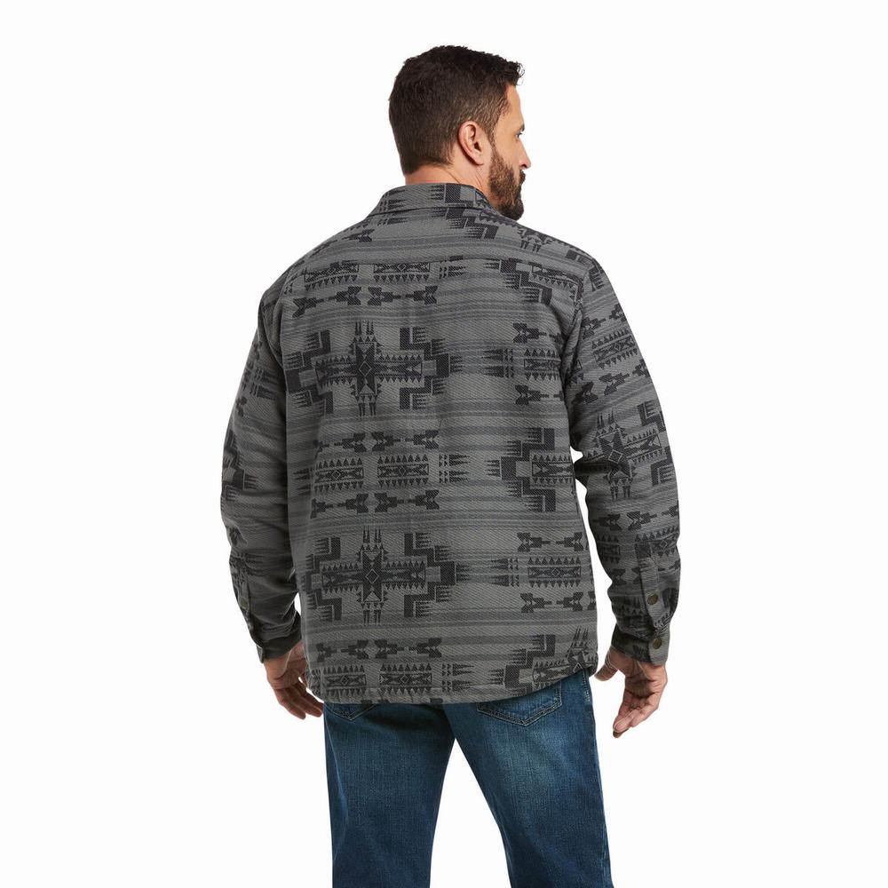 Dark Grey Ariat Retro Halderman Insulated Men's Jackets | RIST58374