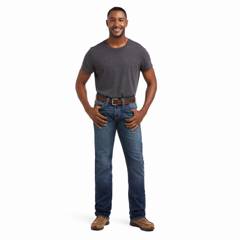 Deep Green Wash Ariat M7 Rocker Stretch 3D Grafton Men's Pants | PLGV17803