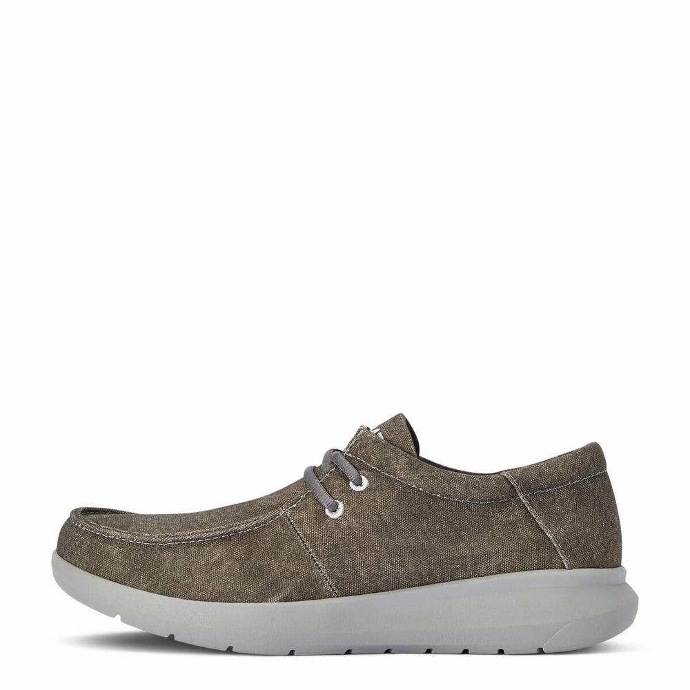 Deep Grey Ariat Hilo Men's Sneakers | YQJB32145