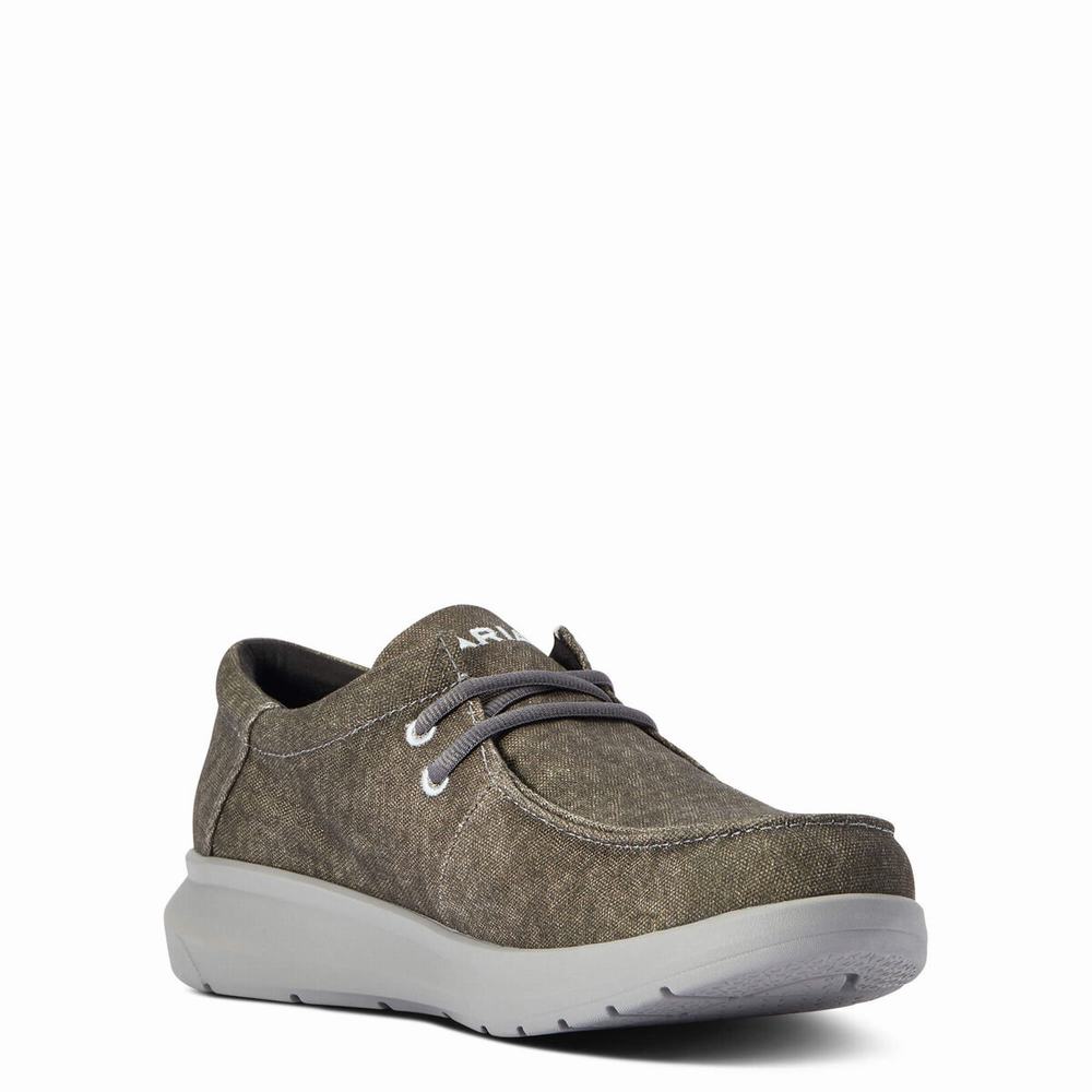 Deep Grey Ariat Hilo Men's Sneakers | YQJB32145