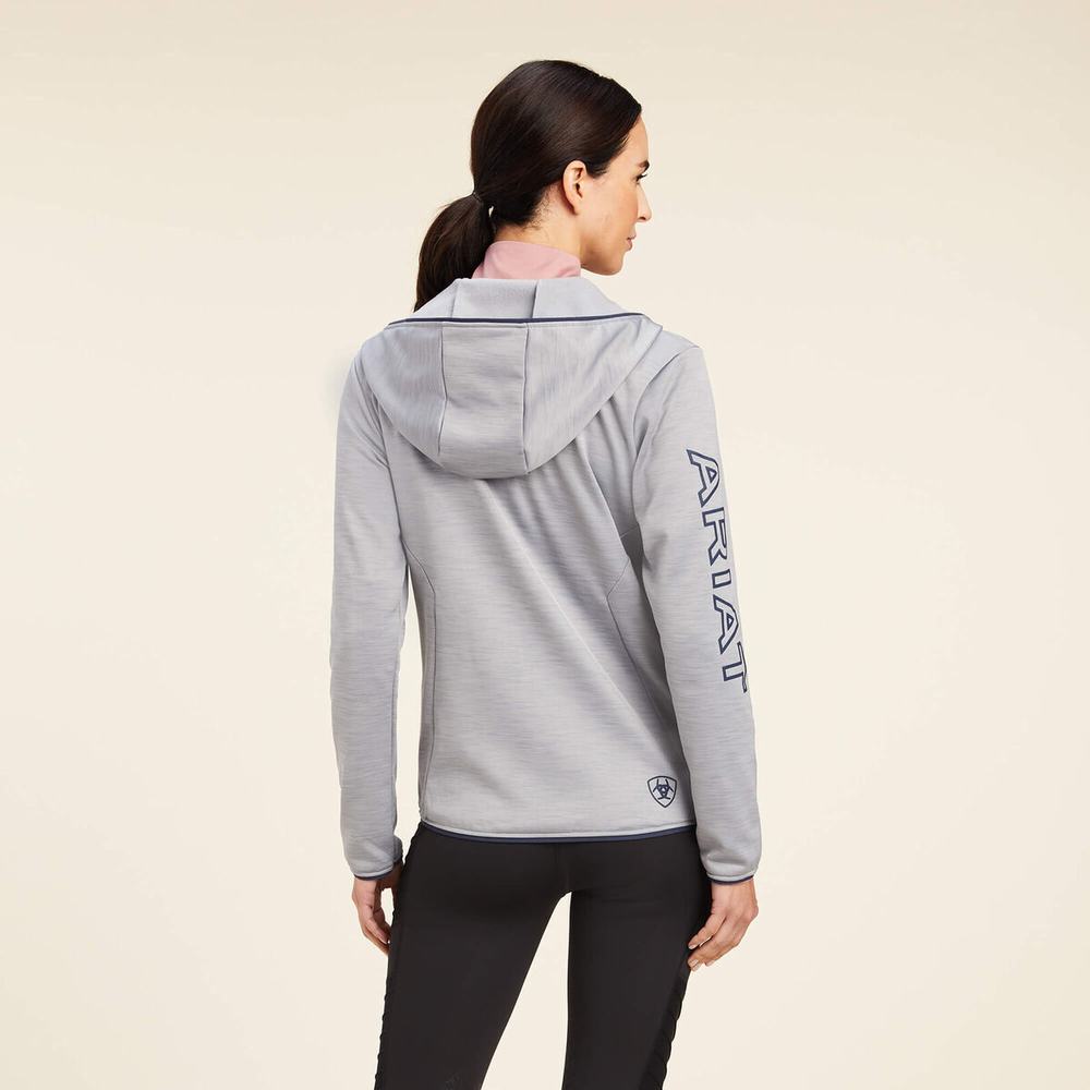 Grey Ariat Byron Full Zip Women's Hoodies | SNAH24137