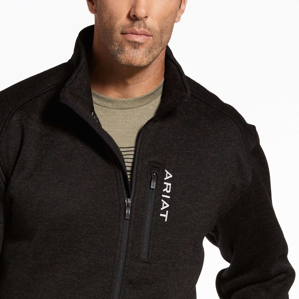 Grey Ariat Caldwell Full Zip Men's Hoodies | WHQG80913