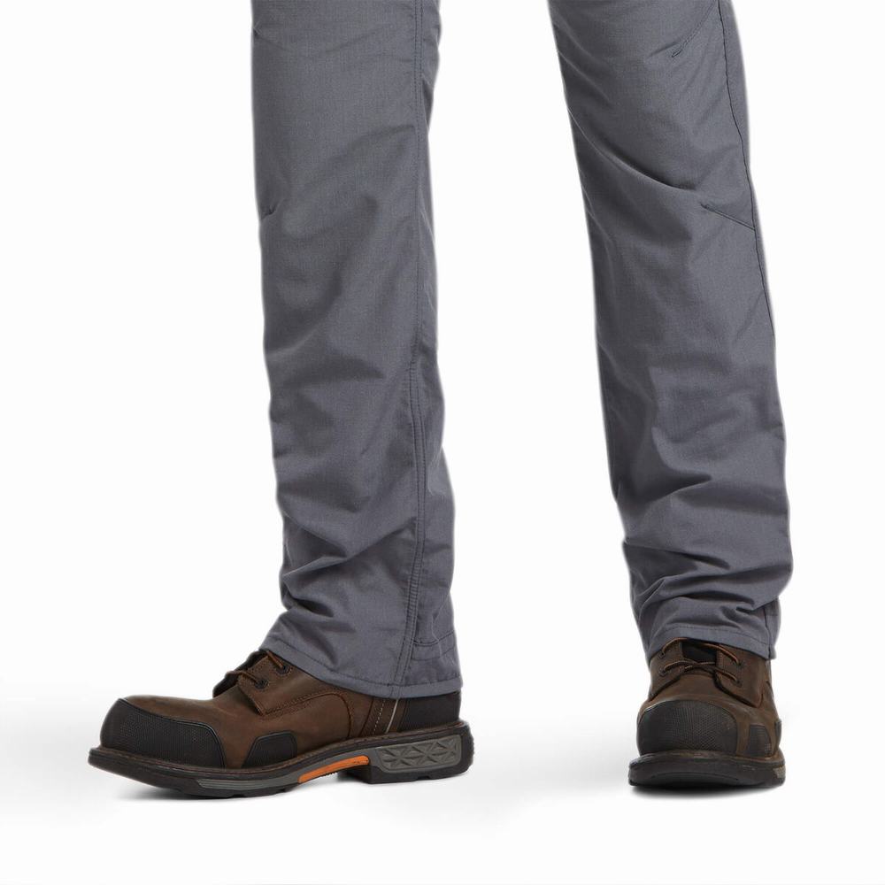 Grey Ariat FR M5 DuraLight Ripstop Men's Pants | DKNH52706