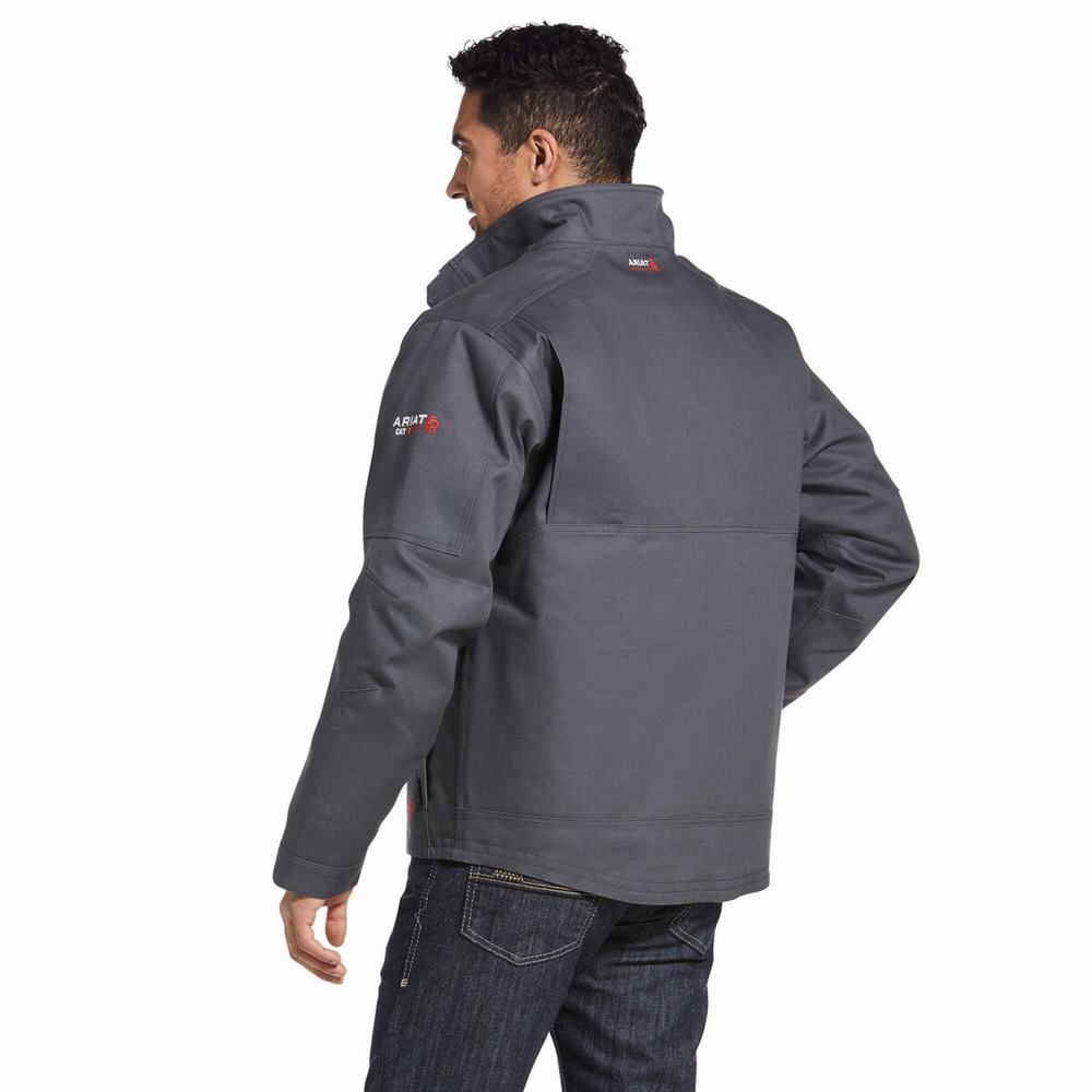 Grey Ariat FR Maxmove Waterproof Insulated Men's Jackets | LDVP13789