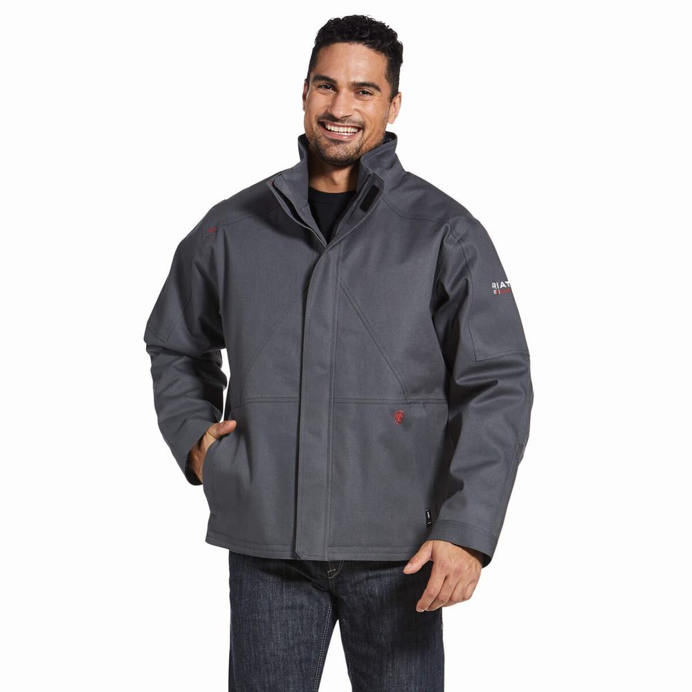 Grey Ariat FR Maxmove Waterproof Insulated Men\'s Jackets | LDVP13789