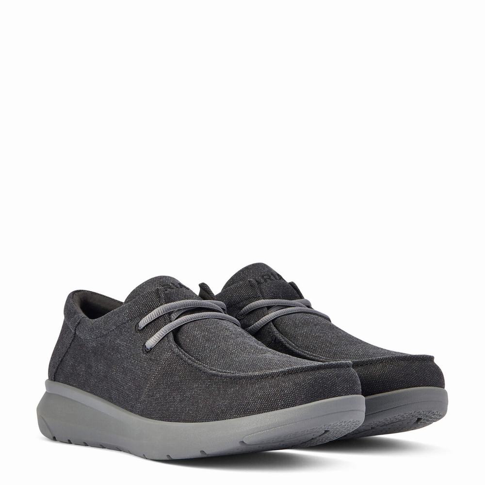 Grey Ariat Hilo Men's Sneakers | NQCU94610