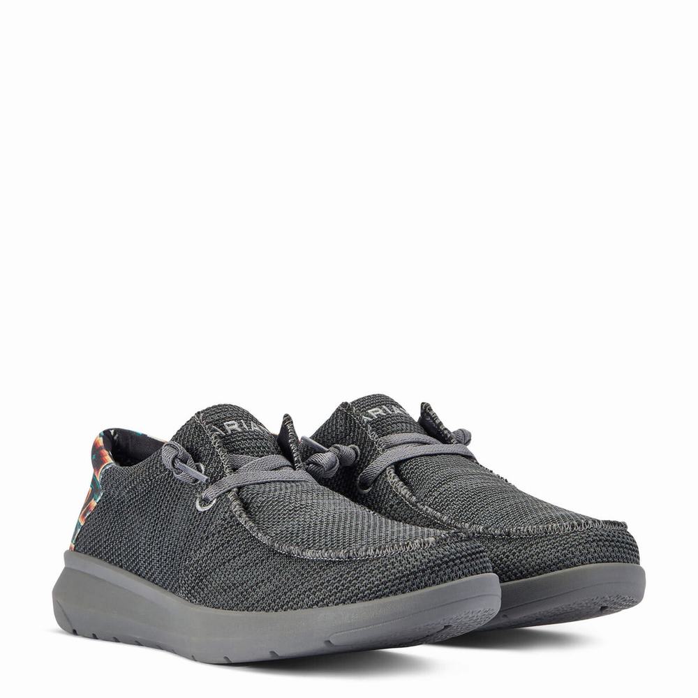 Grey Ariat Hilo Stretch Lace Men's Sneakers | OTJV08459