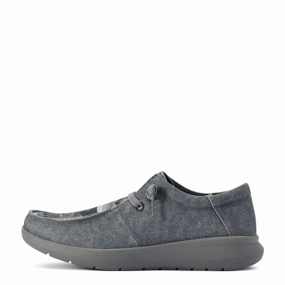 Grey Ariat Hilo Stretch Lace Men's Sneakers | PUBG87654