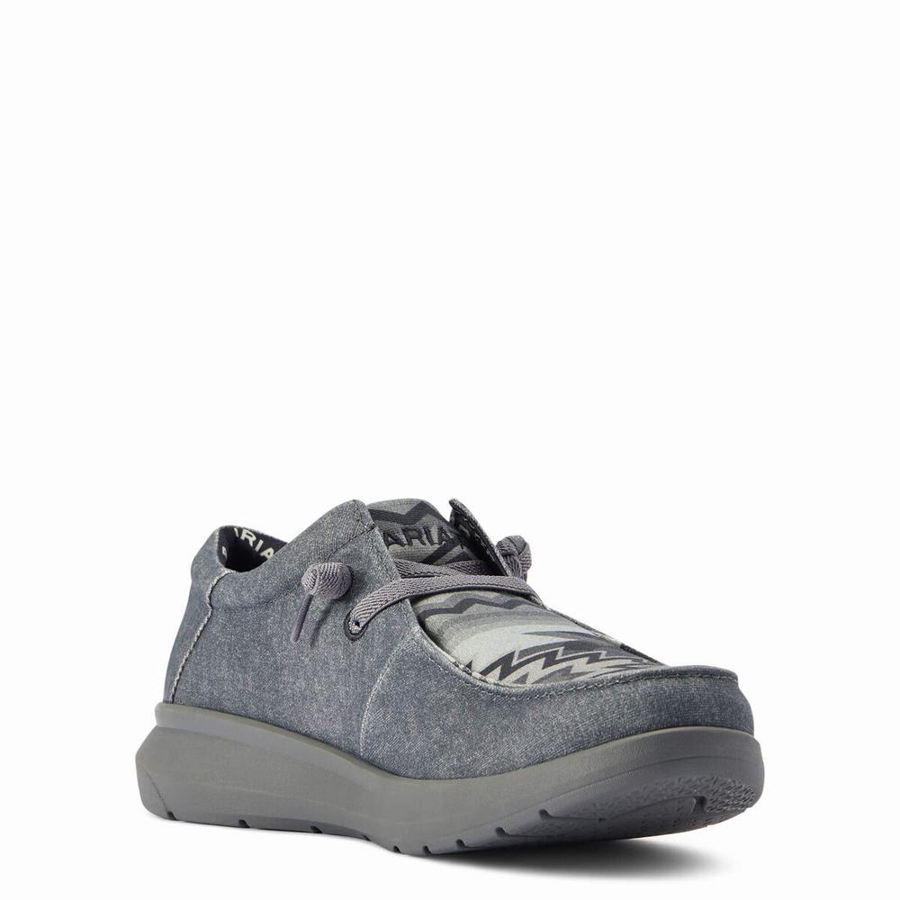 Grey Ariat Hilo Stretch Lace Men's Sneakers | PUBG87654