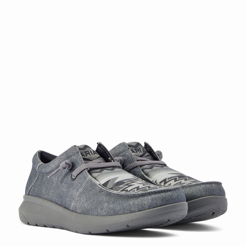 Grey Ariat Hilo Stretch Lace Men's Sneakers | PUBG87654