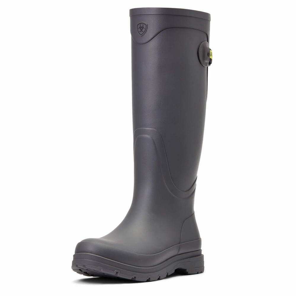 Grey Ariat Kelmarsh Rubber Women\'s Waterproof Boots | QYVB14907