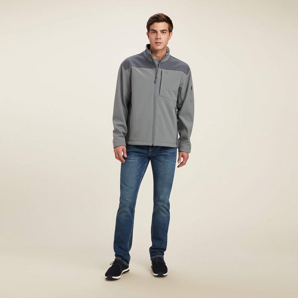 Grey Ariat Vernon 2.0 Softshell Men's Jackets | OHEJ02875