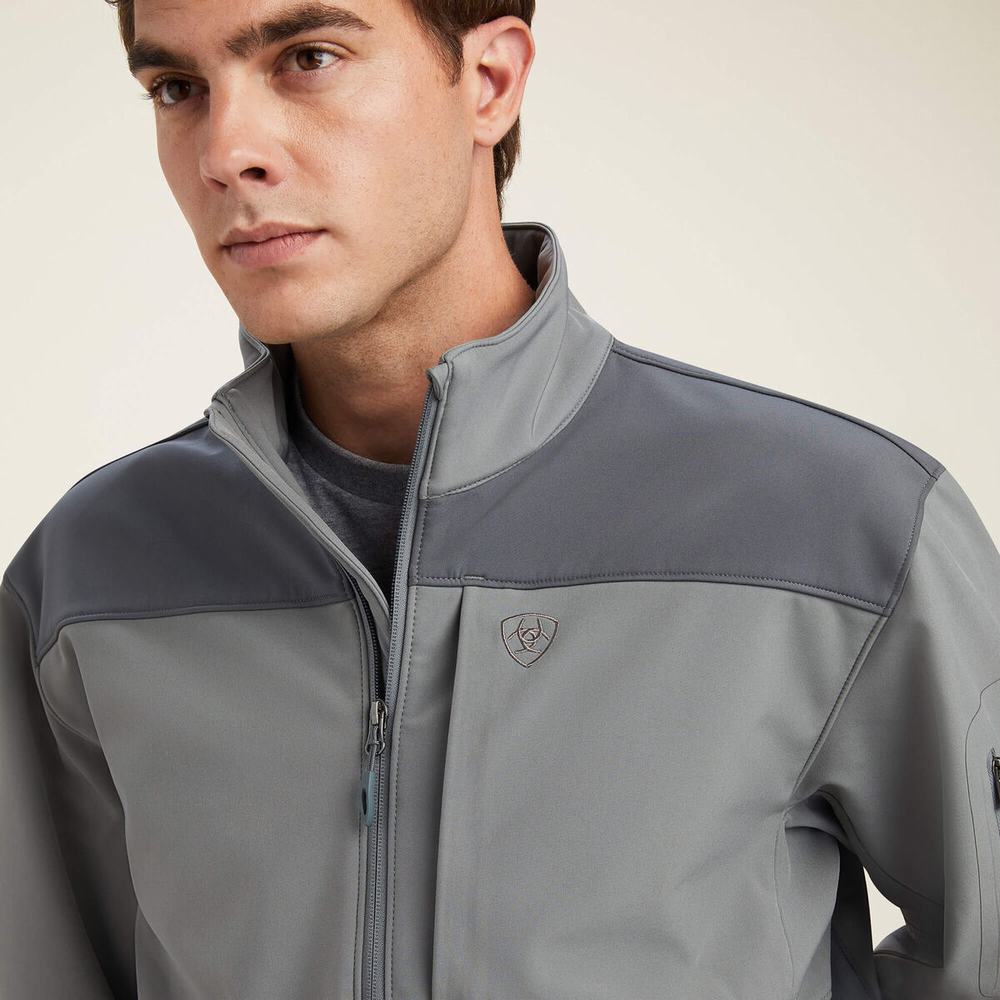 Grey Ariat Vernon 2.0 Softshell Men's Jackets | OHEJ02875