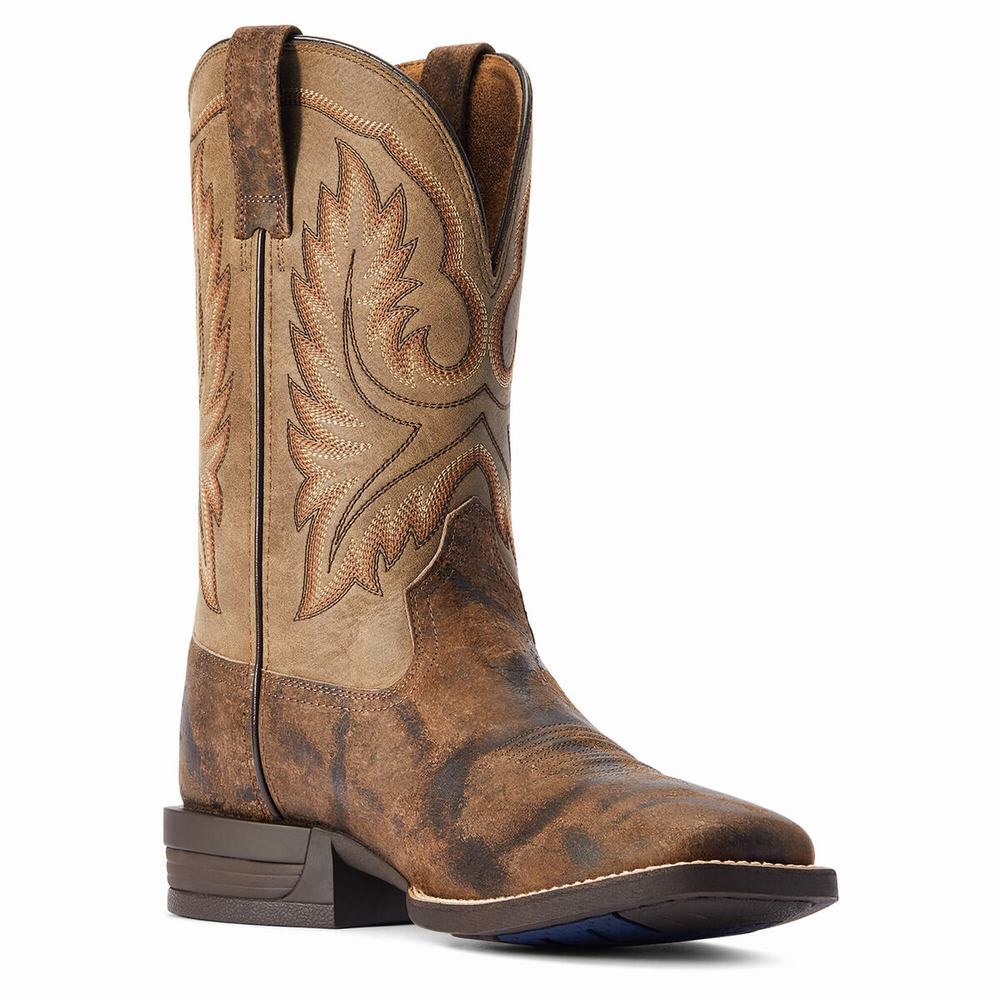 Grey Ariat Wilder Men's Western Boots | IJSF51624