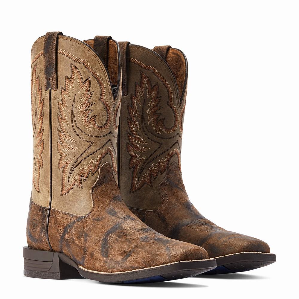 Grey Ariat Wilder Men's Western Boots | IJSF51624