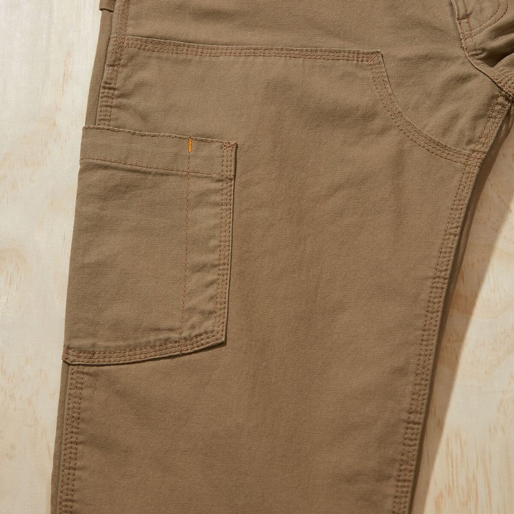 Khaki Ariat Rebar M4 Low Rise DuraStretch Made Tough Double Front Men's Pants | TKAF49370