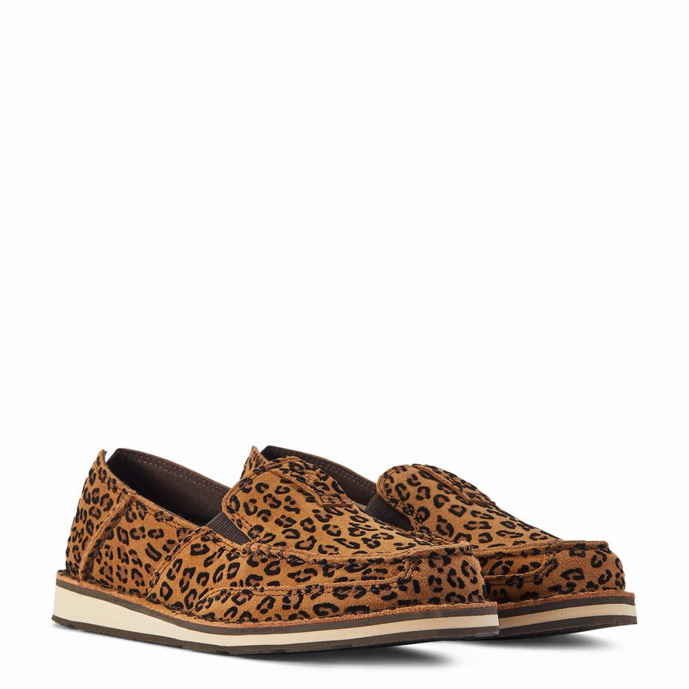 Leopard Ariat Cruiser Women's Sneakers | ITYV30562